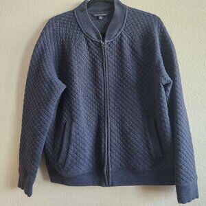 Brooks Brothers 346 Mens Quilted Jacket Full Zip Long Sleeve Navy Blue Size XL